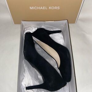 Michael Kors Black Suede Pump Heels